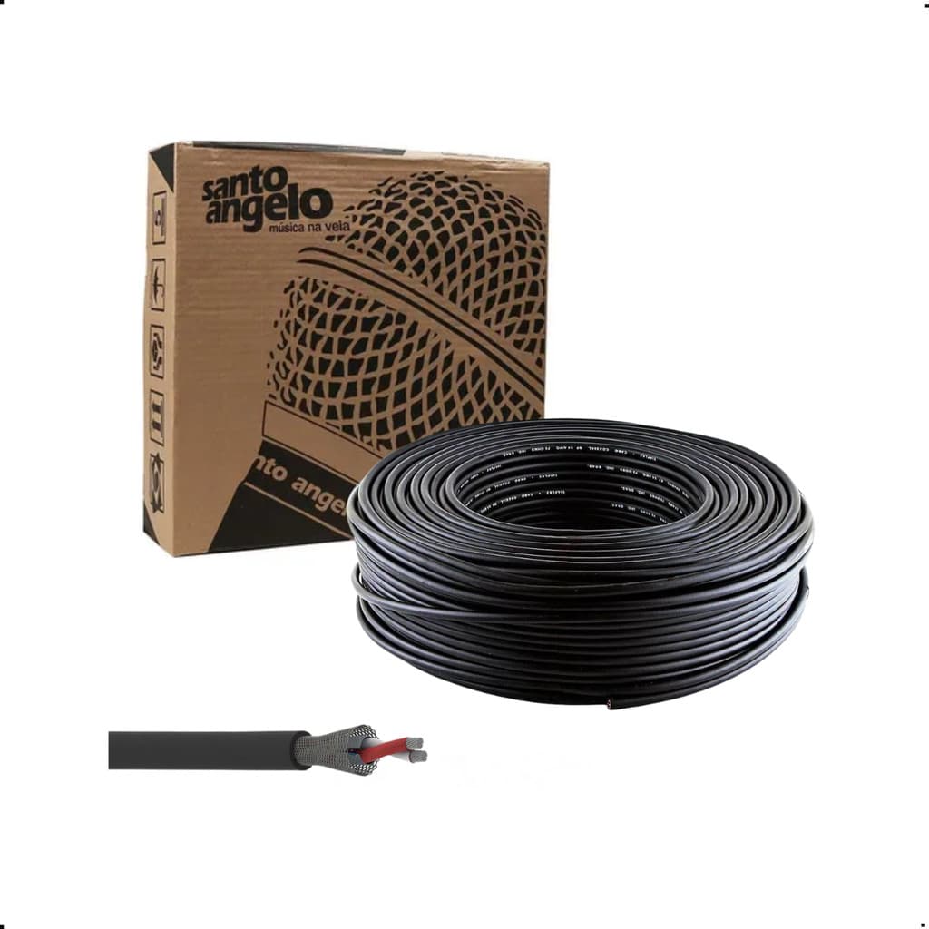 Cabo Microfone Santo Ângelo Balanceado X30 10 Metros