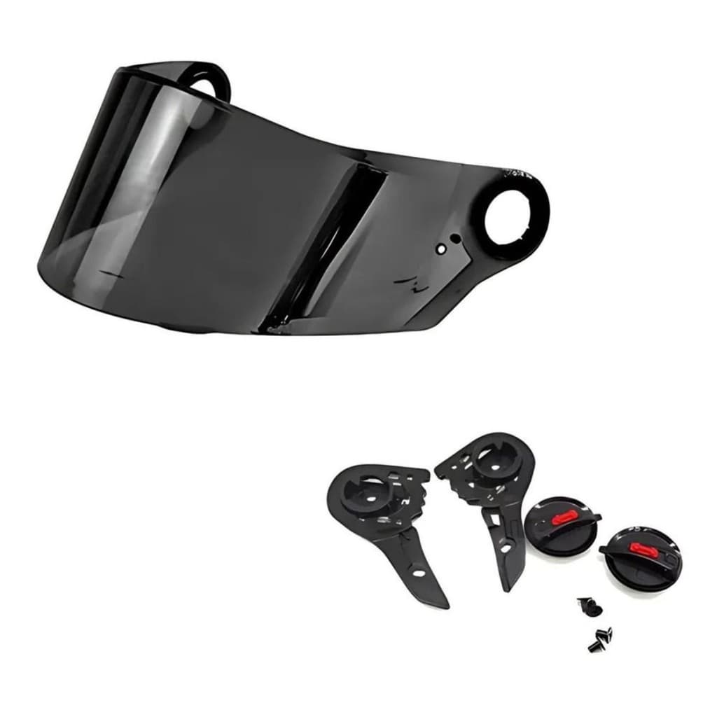 Kit Viseira Fumê + Reparo LS2 FF358 FF396 Mormaii FF310 Polivisor
