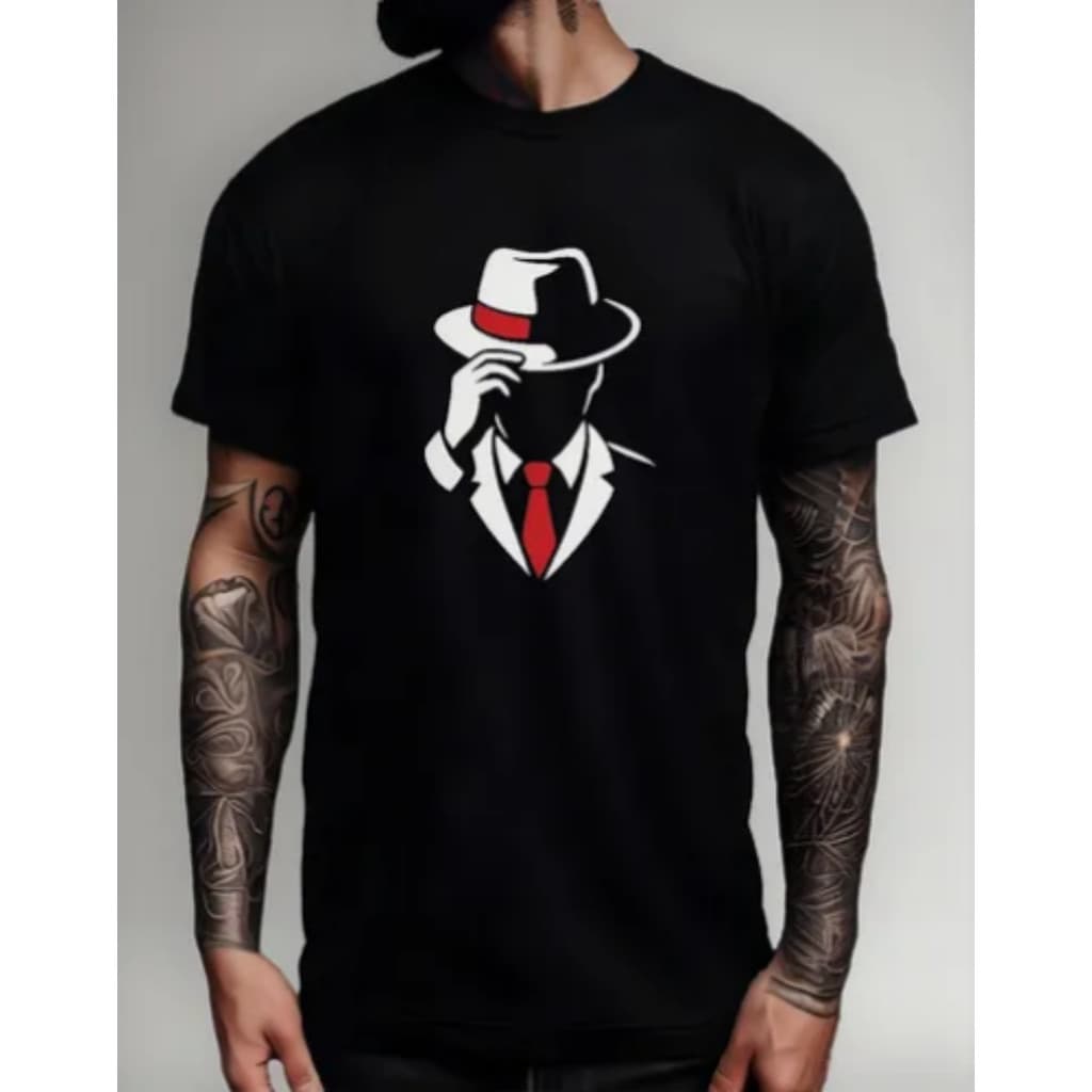 Bonito Camiseta Zé Pilintra Umbanda Exu Saudação Terno Camisa