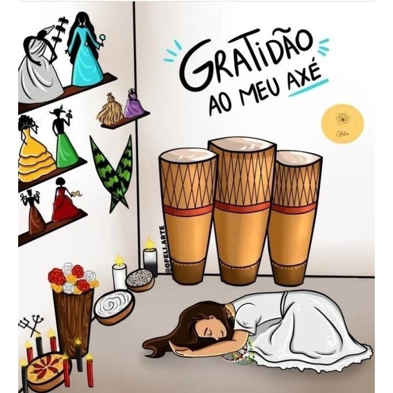 Quadro Decorativo Gira de Umbanda Altar