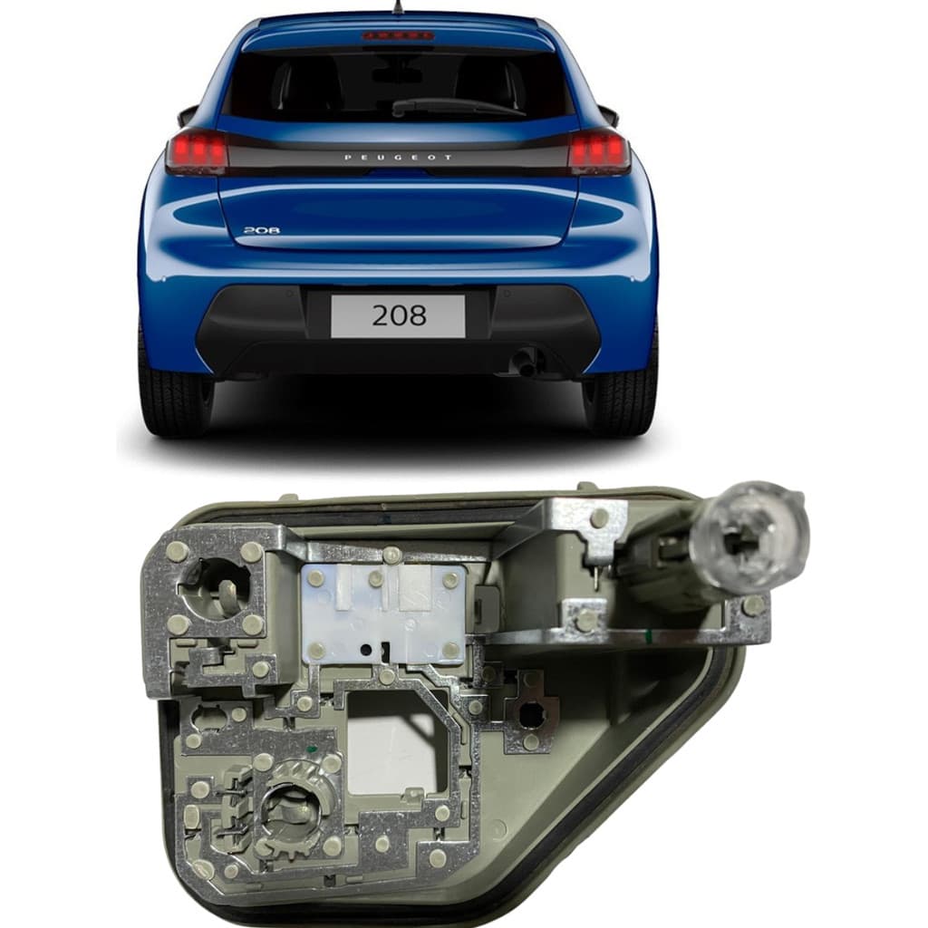 Circuito Soquete Lanterna Peugeot 208  2021 A 2024 Direito