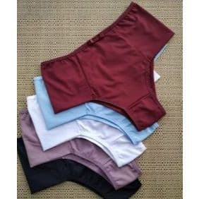 Calcinha Calçola Conforto Rebeka Toda em Microfibra- kit com 5 unidades