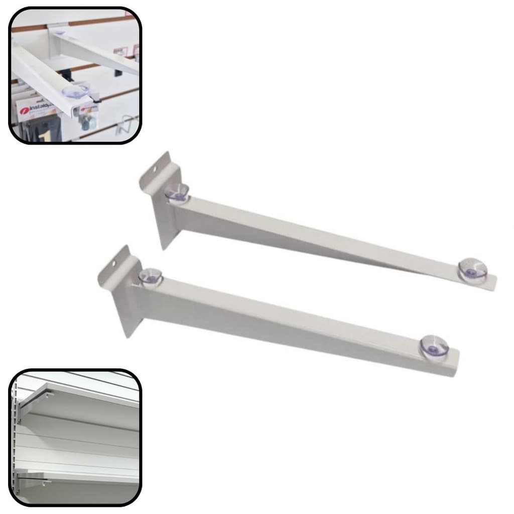 Suporte Para Prateleira De Painel Canaletado 30cm O Par