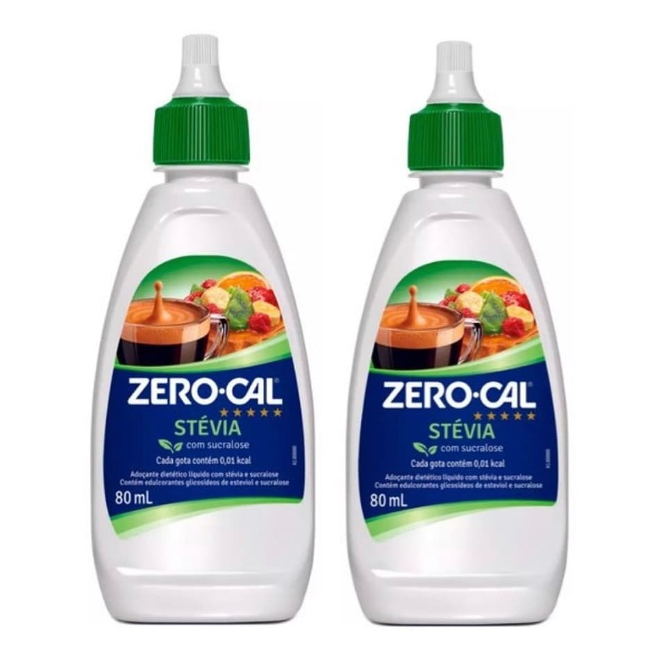 Adoçante Líquido Zero Cal Stevia 2 Unidades 80ml