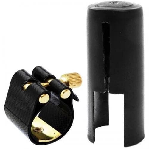 Braçadeira Freesax Couro Sintético Ressonador Sax Barítono Massa