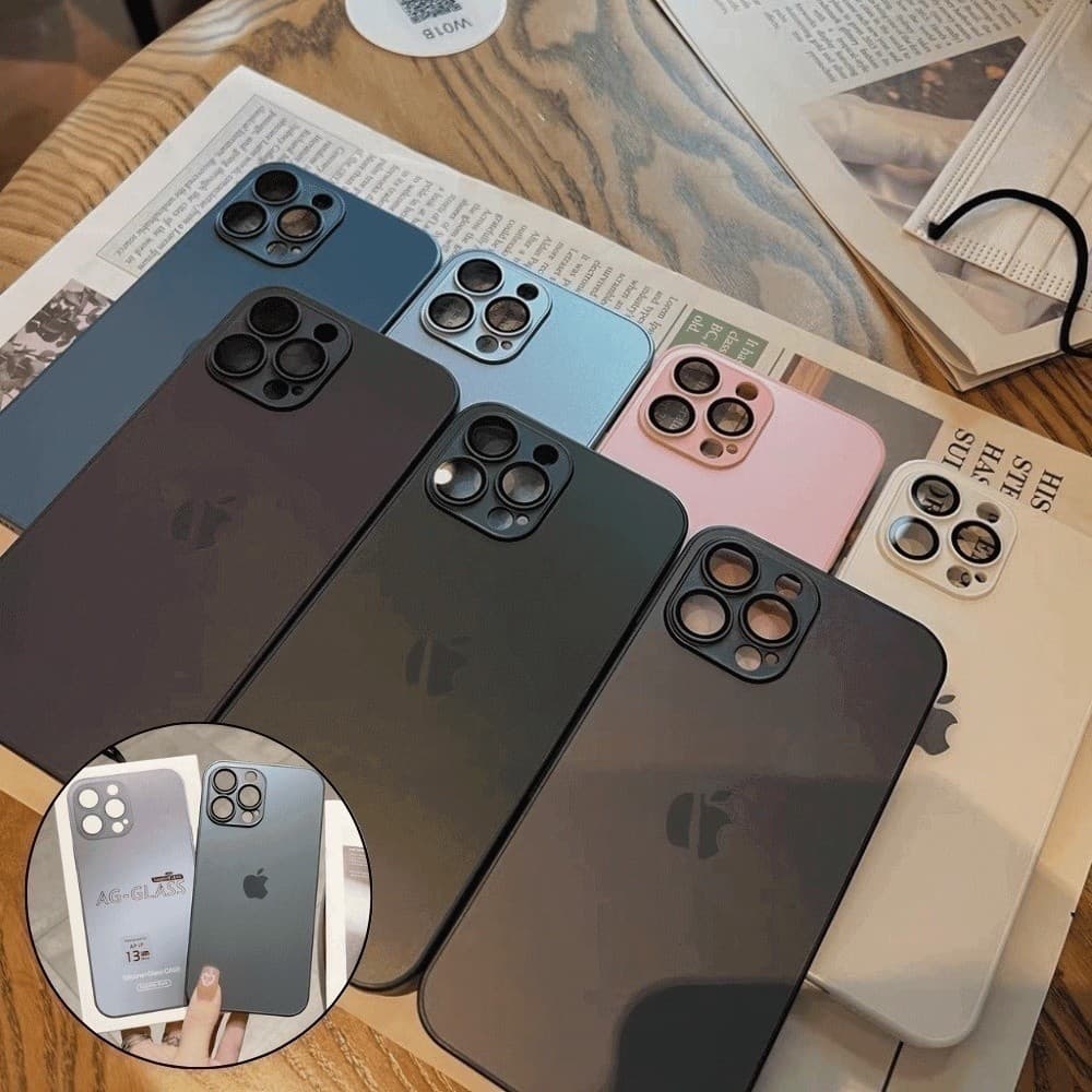 case capinha 14pro iphone13promax iphone11 iphone12 12promax 11pro 12pro 14promax vidro fosco Proteger capas