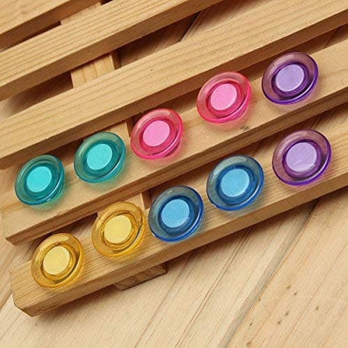 imã Para Mural Colorido 2cm Com 10 Peças Cartela Multicolorido Top Rio