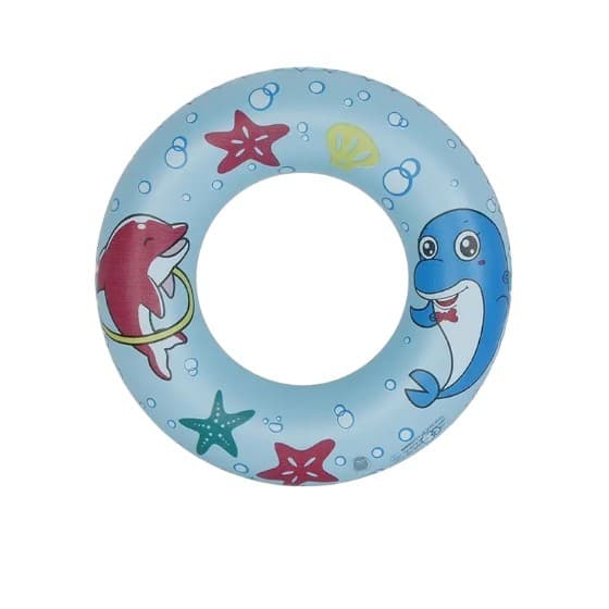 Boia Redonda Infantil 3 Anos Piscina 50cm Azul Fundo do Mar