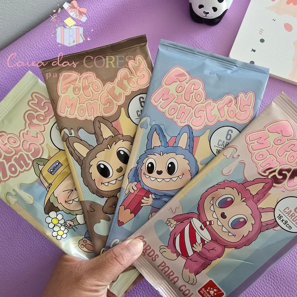 Cards Para Colorir Monstros Fofos| Labub | 6 Cards por Pacote | Brincadeira de Criança
