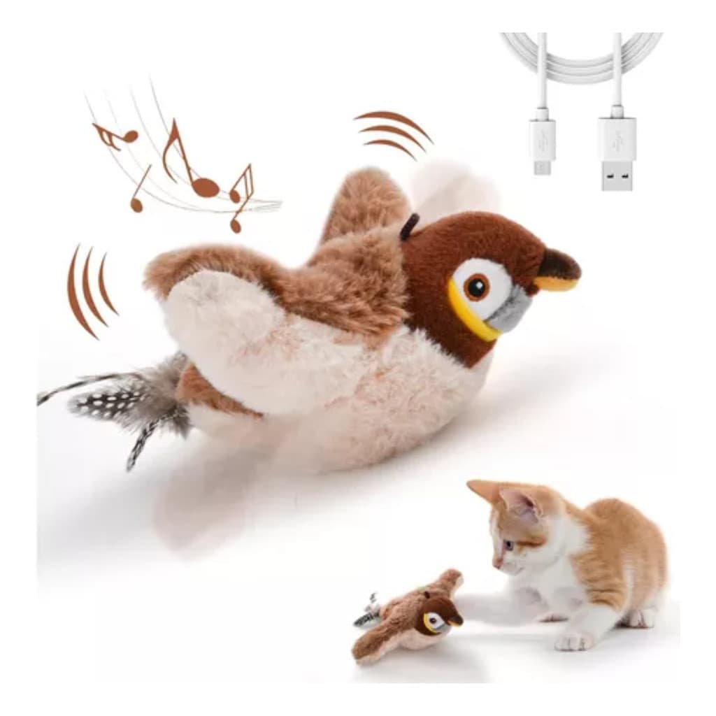 Brinquedo Passarinho Para Gatos, Em Forma De Pica-pau