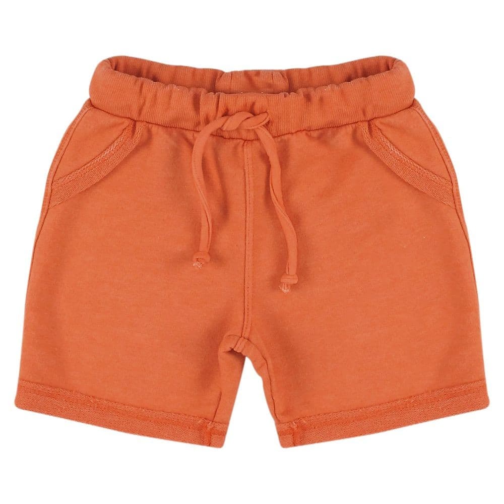 Shorts Bebê Look Jeans Moletom Collor
