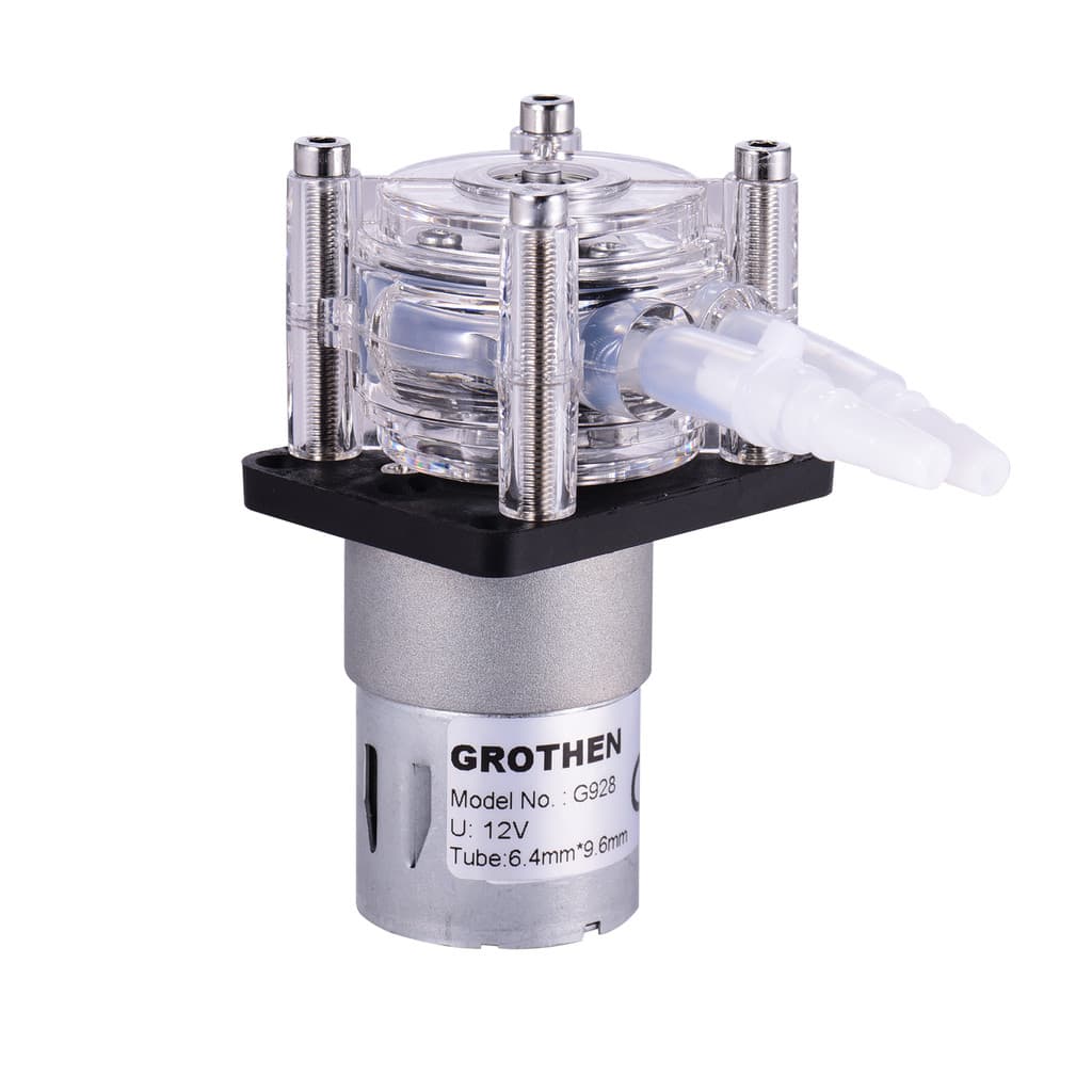 [Promoção] GROTHEN DC 12V Bomba Peristáltica Com Tubo De Silicone Líquida De Água De Alto Fluxo Dosagem De Vácuo Autoesc