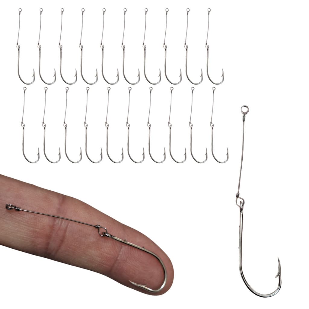 Anzol Encastoado N°2 Piranha Matrixã Traíra Piau Kit 20pçs