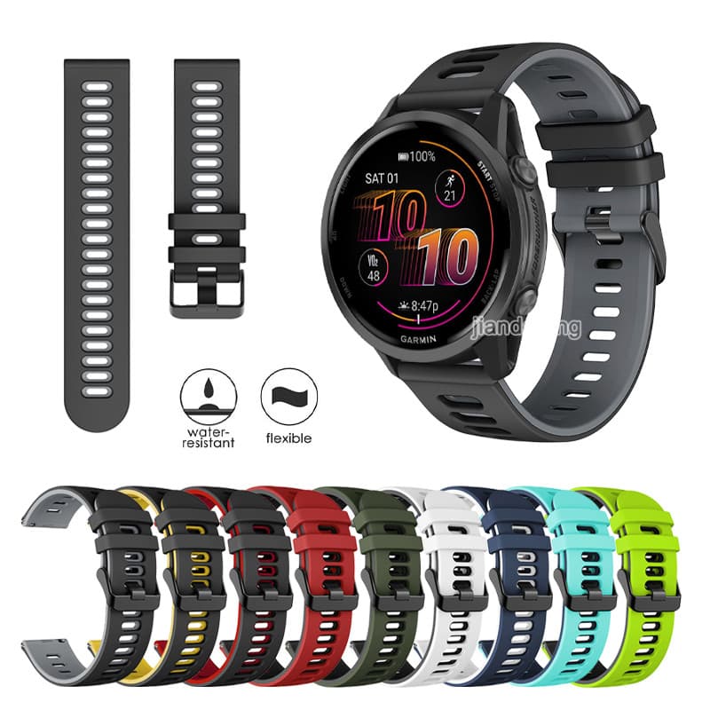 Pulseira De Substituição Esportiva , Silicone Para Garmin Forerunner 570 165 55 158 265 255 245 Venu 4 3 Venu2 plus Vivo