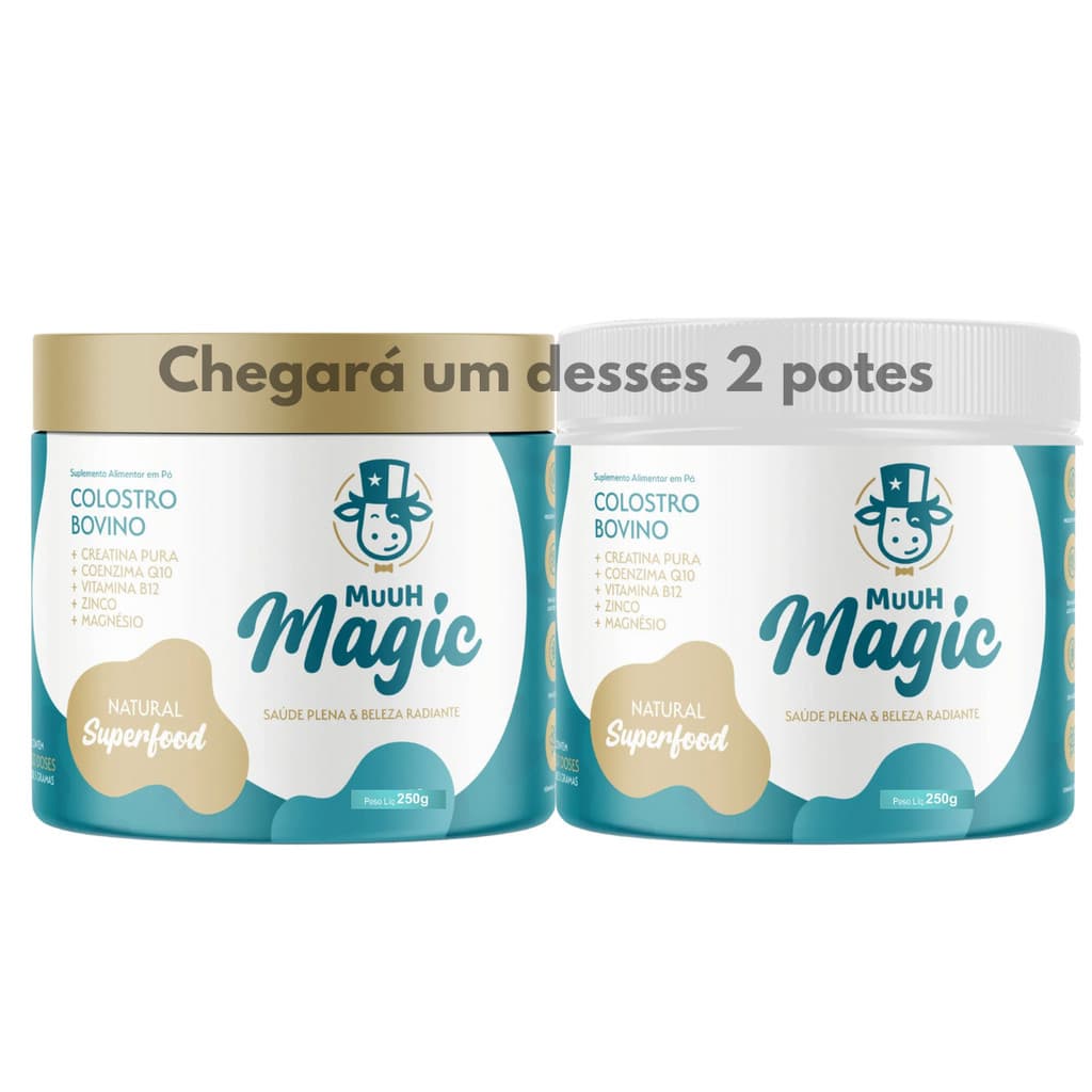 Magic Muuh 300g Loja Oficial - Muuh Magic + Colostro +  Creatina Pura +  Coenzima Q10 Sem Sabor
