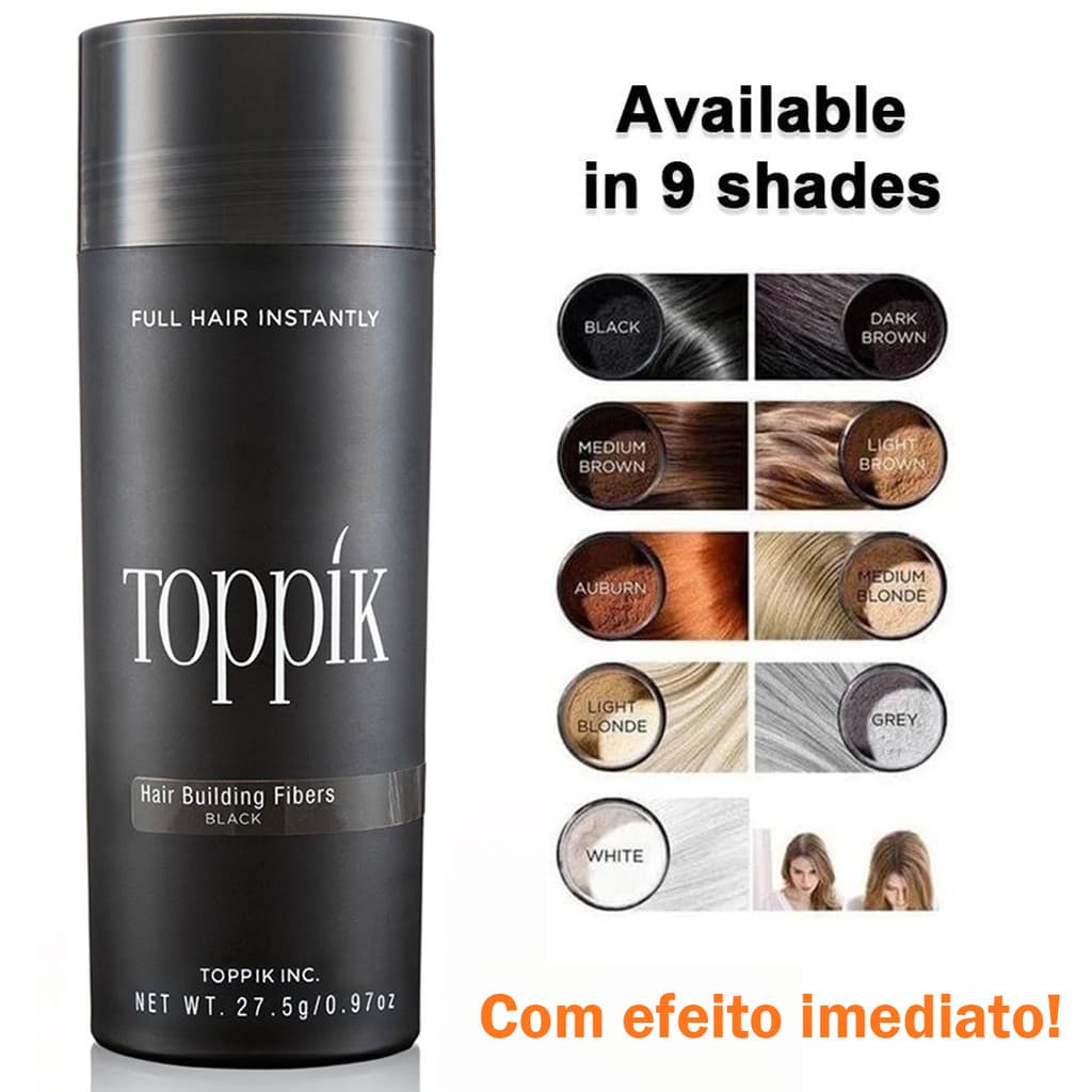 Costuras de cabelo invisíveis instantâneas de fibra capilar TOPIC para criar cabelos grossos naturais