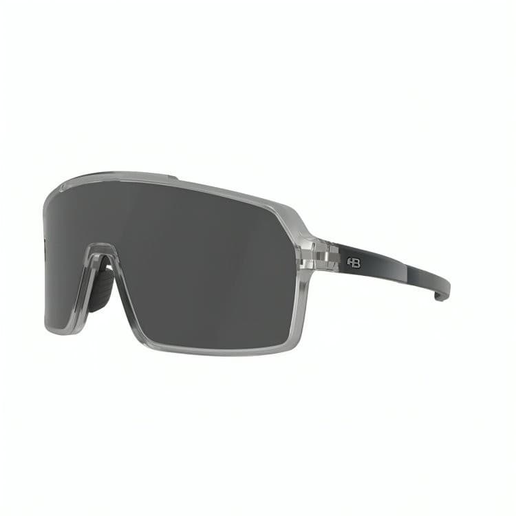 Óculos de Ciclismo e Corrida HB Cinza Grinder Crystal/ Graphite Silver - Solar - TAM 131 mm