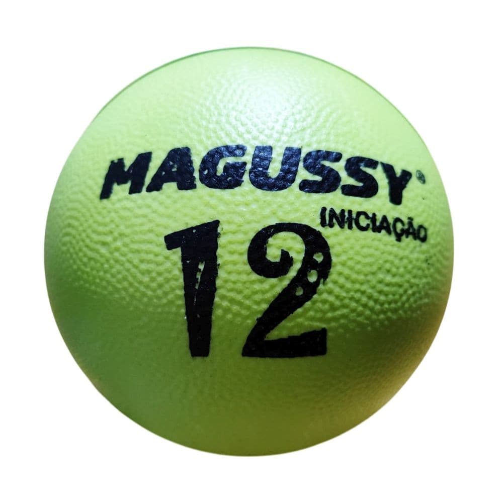 Bola Iniciação de Borracha Magussy Tamanho 12 Verde