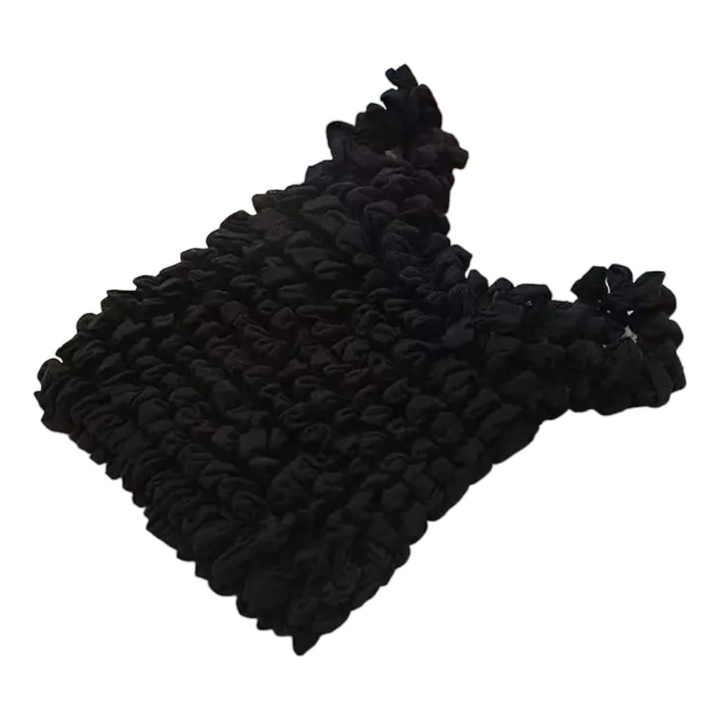 Bolsa Sacola Magica Estica Reutilizavel Grande Preta Moda