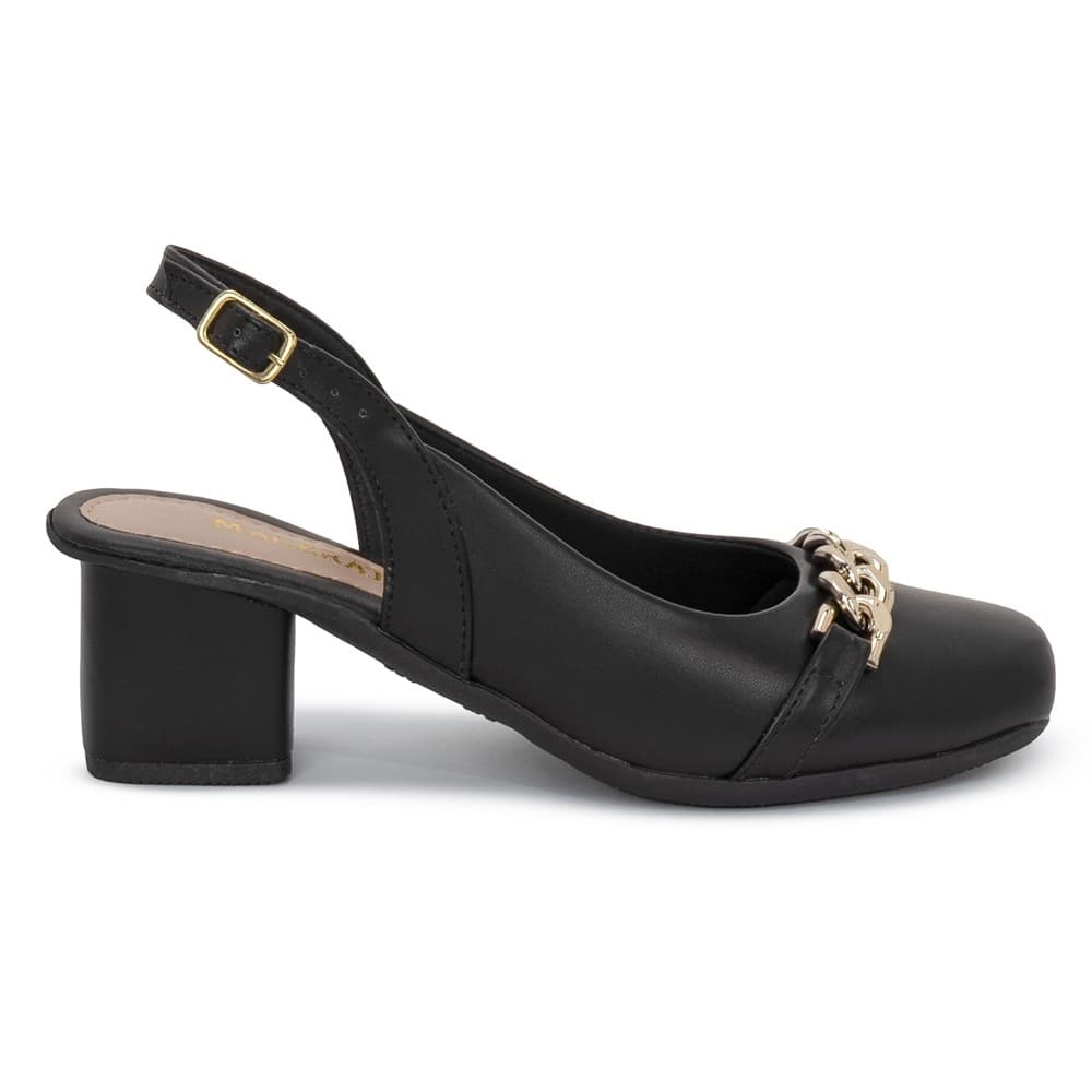 Sapatos Mary Jane de Salto Médio Feminino Estilo Francês Classico Moda Modesta Macerata Ref: Q-1090
