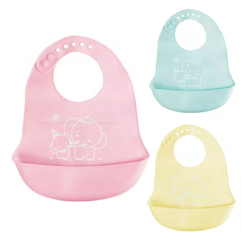 Babador Infantil De Silicone Cata Migalhas