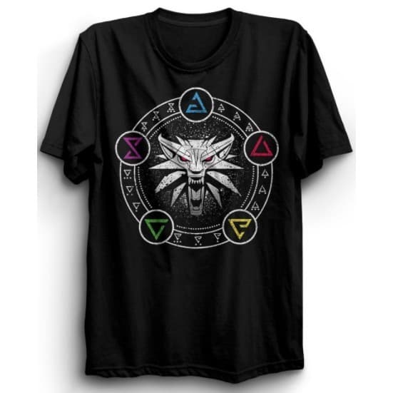 Camiseta Oversized Masculina Feminina T-shirt Básica Série The Witcher Escola De Lobos