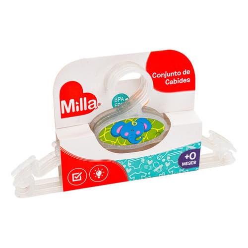 Cabide Infantil Transparente Reforçado Acrilico Bebe 50 Unidades