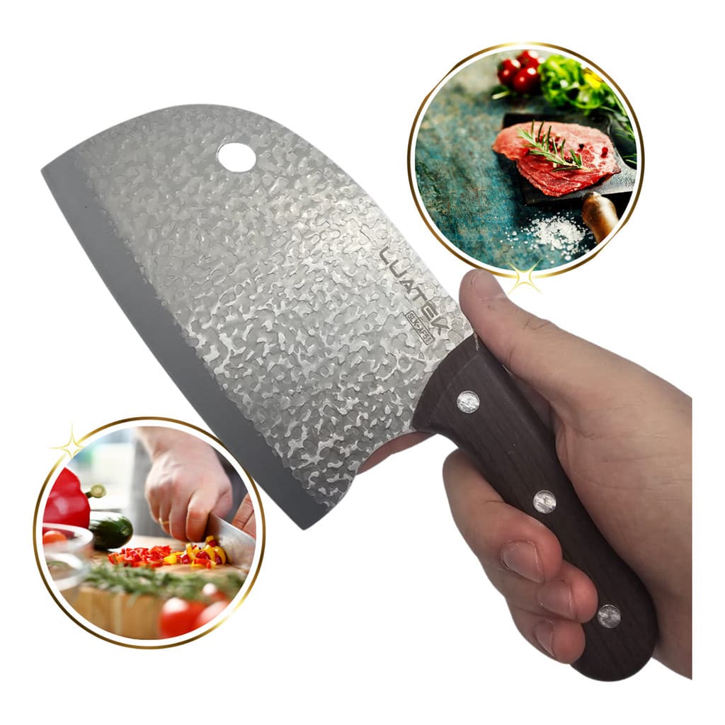 Faca Estilo Machadinho 25,5cm Para Corta Churrasco Legumes Carnes Peixes – SLKAF52
