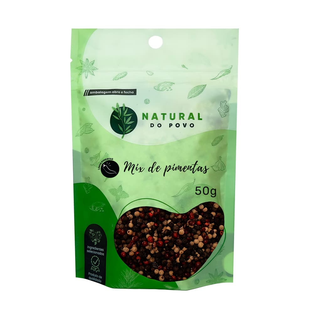 Tempero Mix de Pimentas Ingredientes Selecionados Alta Qualidade 50g