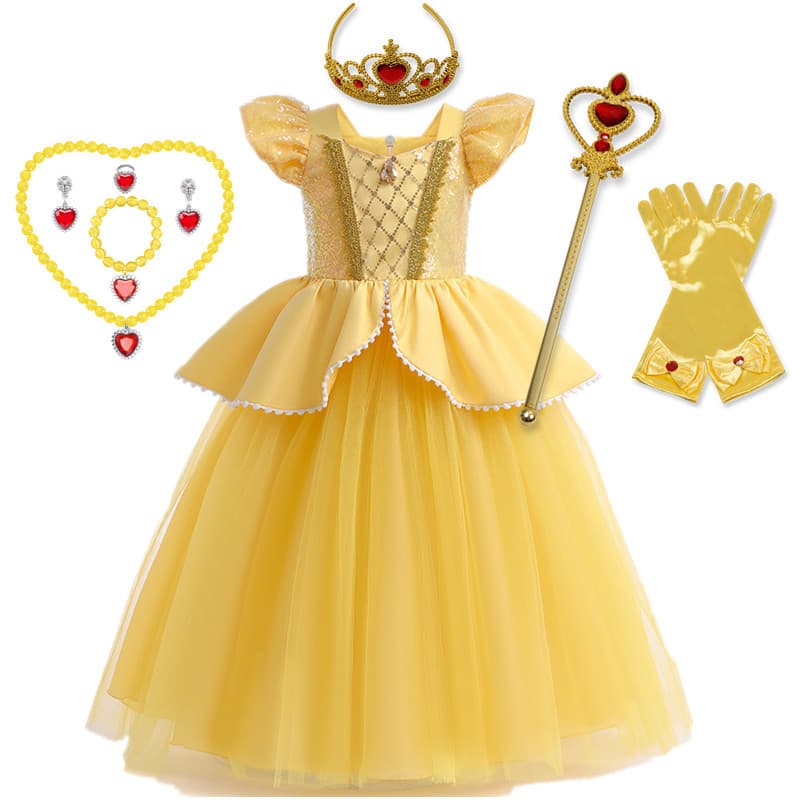 Vestido Para Menina Princesa Crianças De Baile De Halloween Criança Cosplay Lindo Traje Fantasia Roupas De Festa