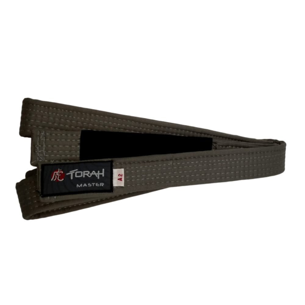 Faixa de Jiu Jitsu Torah Master Cinza Ponta Preta