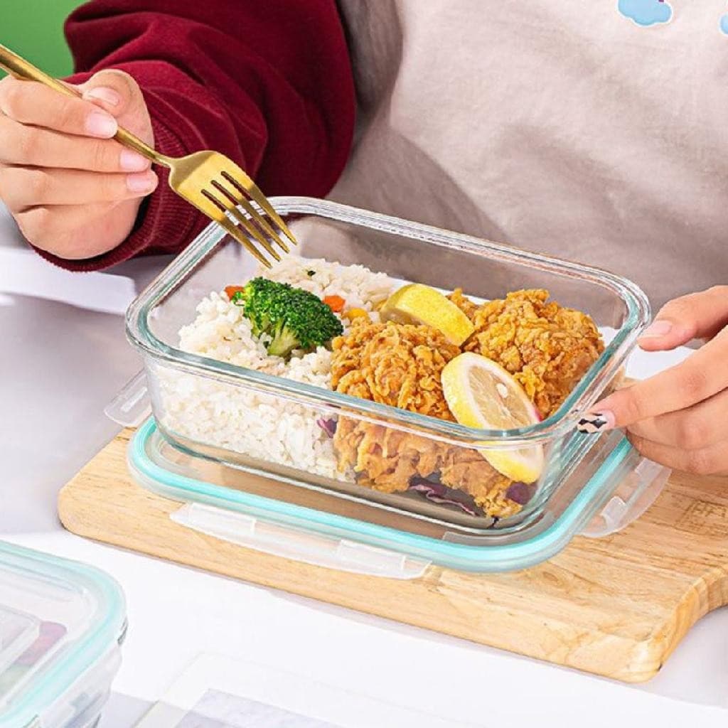 Pote Vidro 1040ML Vai ao Forno, Microondas Retan c/Tampa