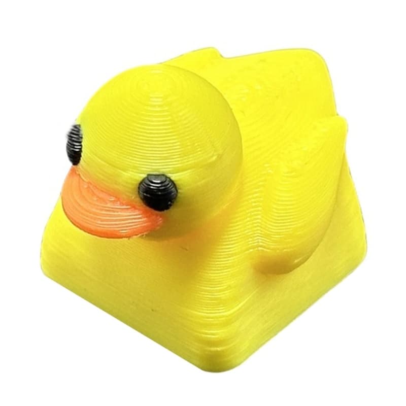 Doublebuy Resina Keycaps Adorável Pato Amarelo Em Forma De Desenho Animado Animal Keycap 1PC Para Personalização De Tecl