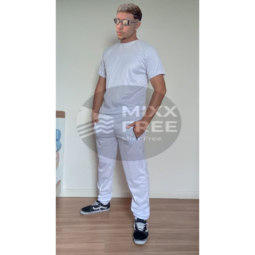 CONJUNTO DRYFIT CALÇA + CAMISETA MASCULINO ESPORTIVO REFLETIVO PROMOÇÃO