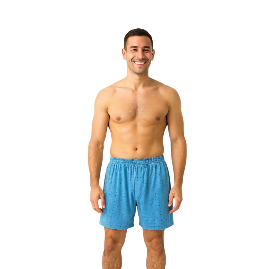 Samba Canção Estampado Short De Dormir Malha Conforto Adulto