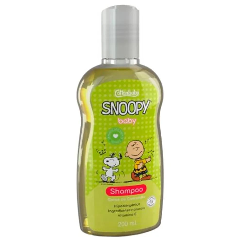 Shampoo Snoopy Baby Gotas de Camomila 200ml Cottonbaby