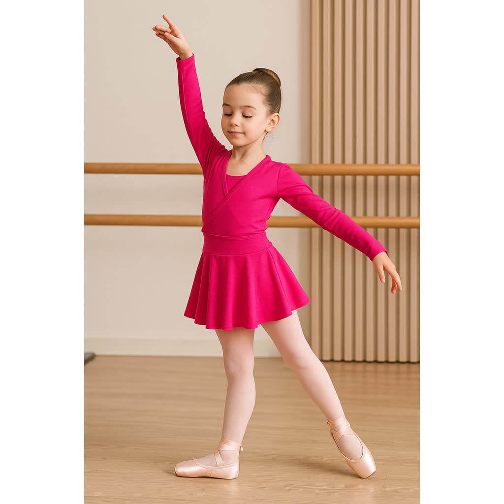 Casaquinho Bolero Bale/Ballet Rosa de Frio Uniforme Dança Jazz Bailarina Infantil/Frio Criança