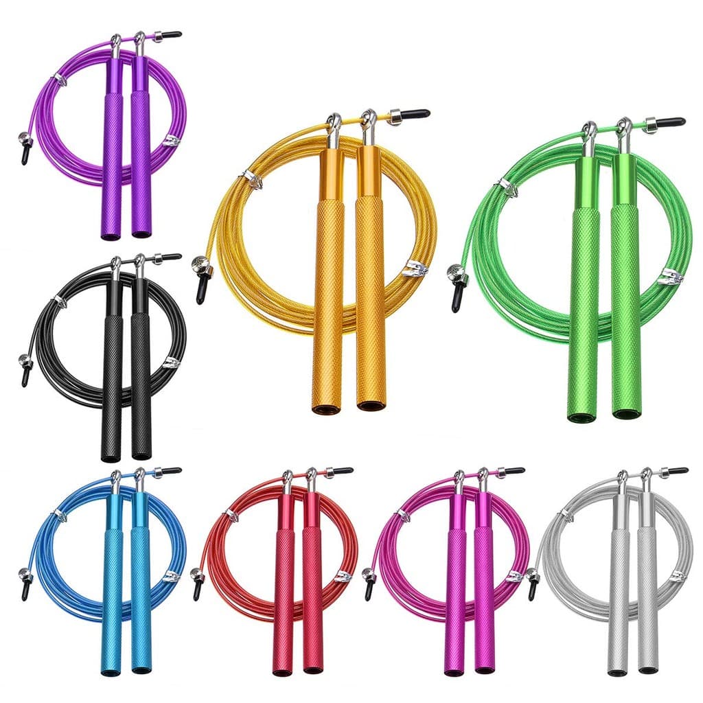 Corda De Pular Speed Profissional 3M Com Cabo De Aço Revestido Ideal Para Treino Funcional e Alta Performance
