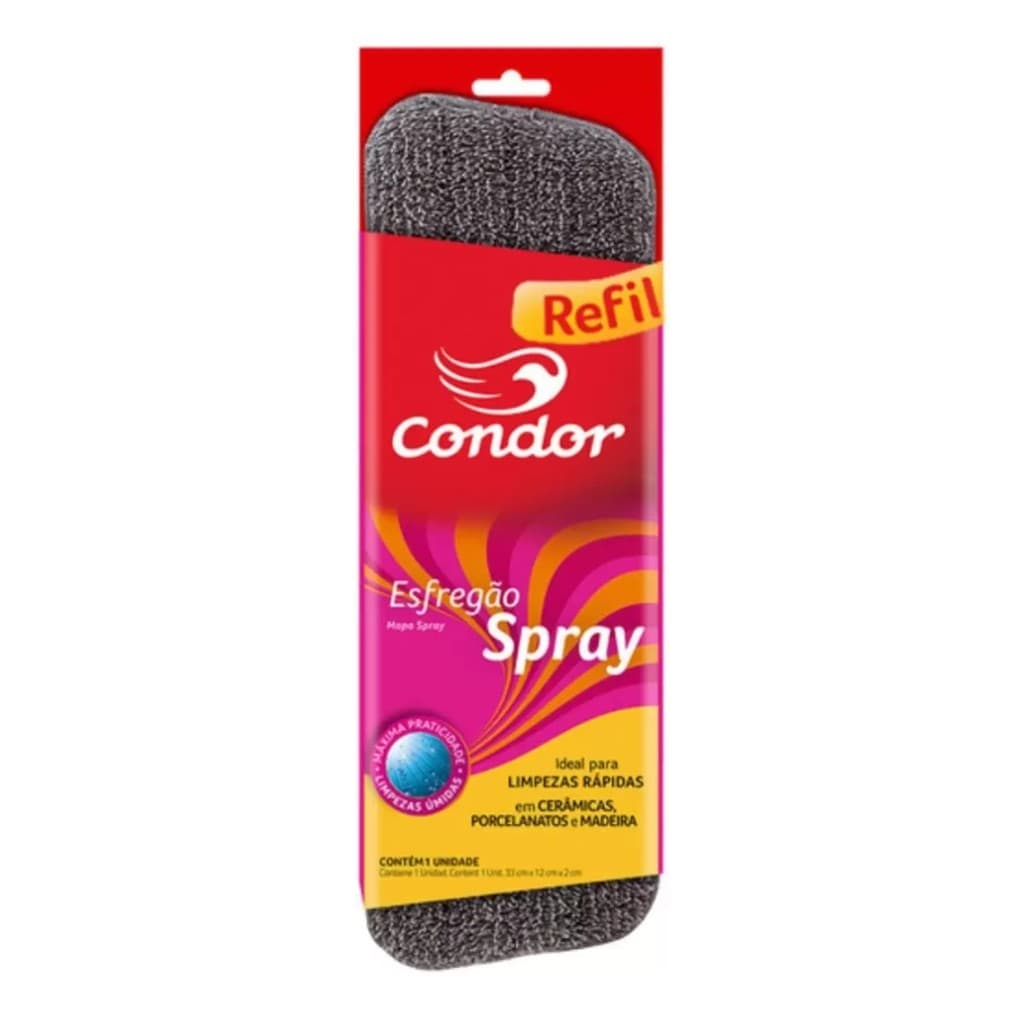 Refil para Mop Spray Esfregão em Microfibra Condor 1690R