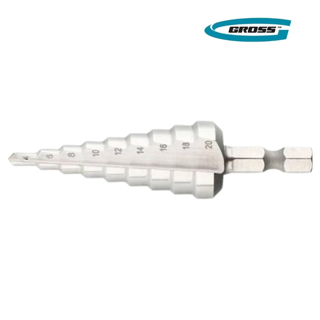Broca Escalonada HSS para Metal GROSS