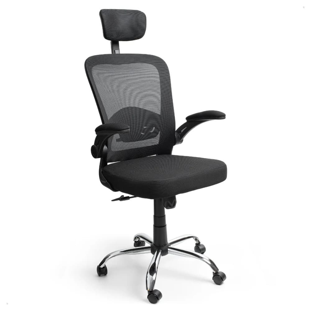 Cadeira de Escritório Ergonômica Giratória SyberFlex com Malha Mesh Respirável