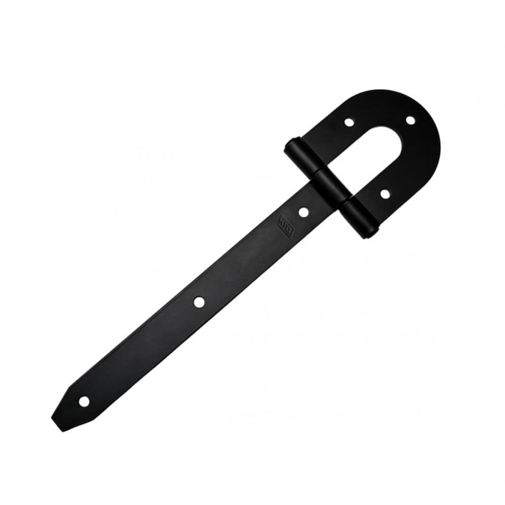 Kit 2 Dobradiça Porteira Ferradura 6" Preta - Loth