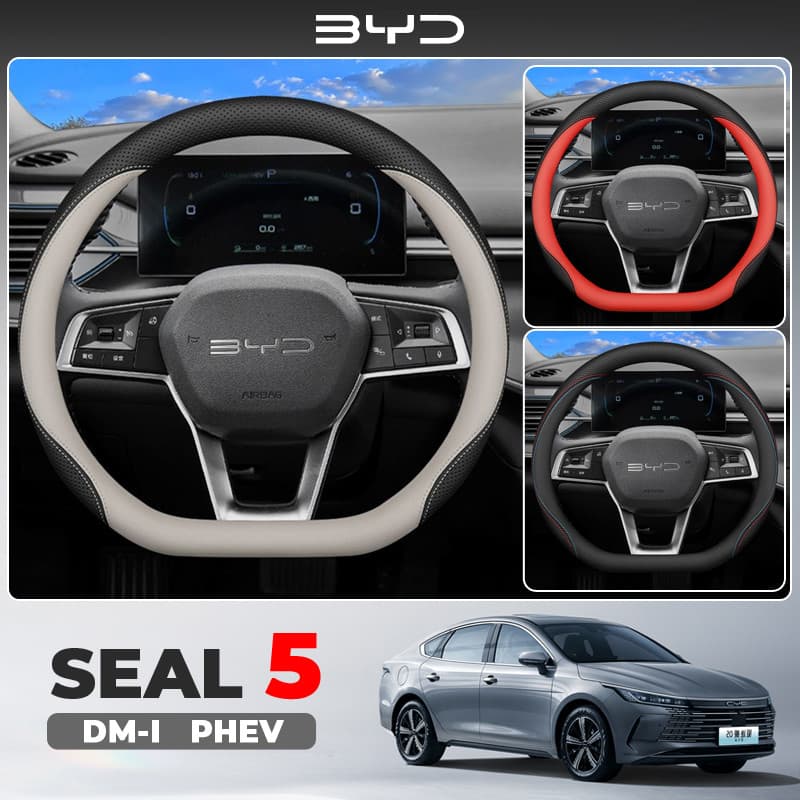 2025 BYD SEAL 5 DM-I PHEV Capa dedicada para volante dedicada antiderrapante capa ultrafina para guidão