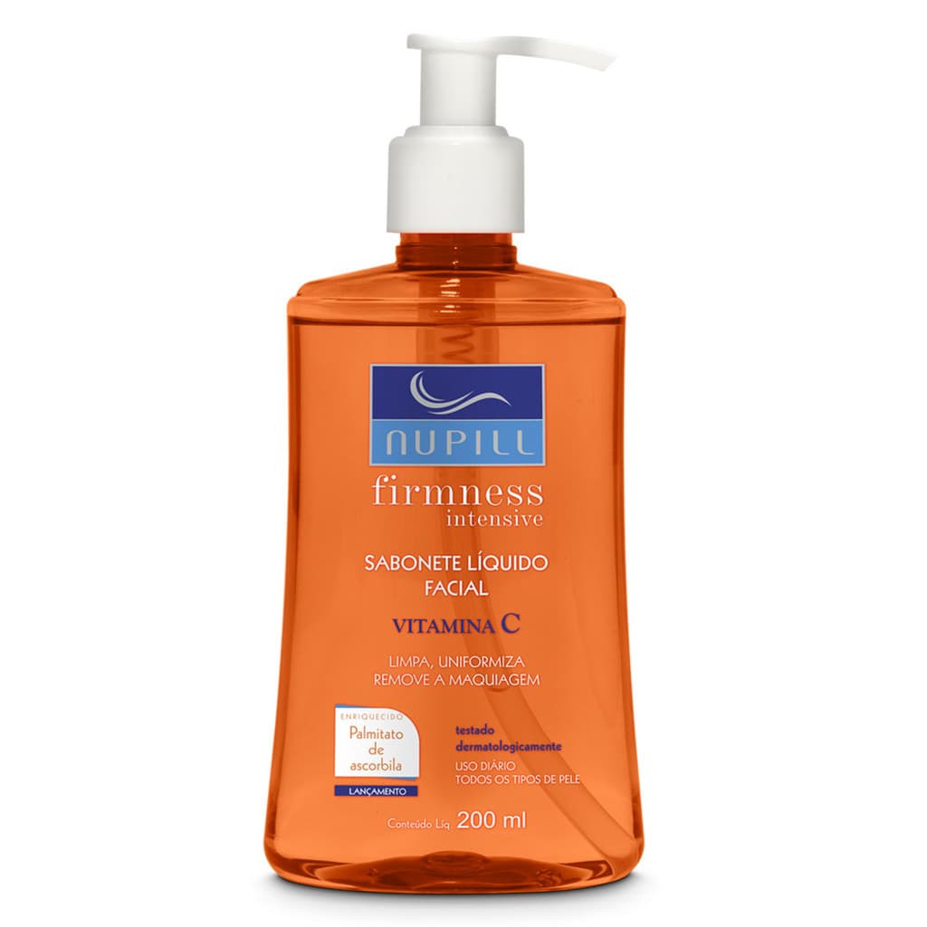 Sabonete Líquido Nupill Vitamina C Limpeza Facial 200ml
