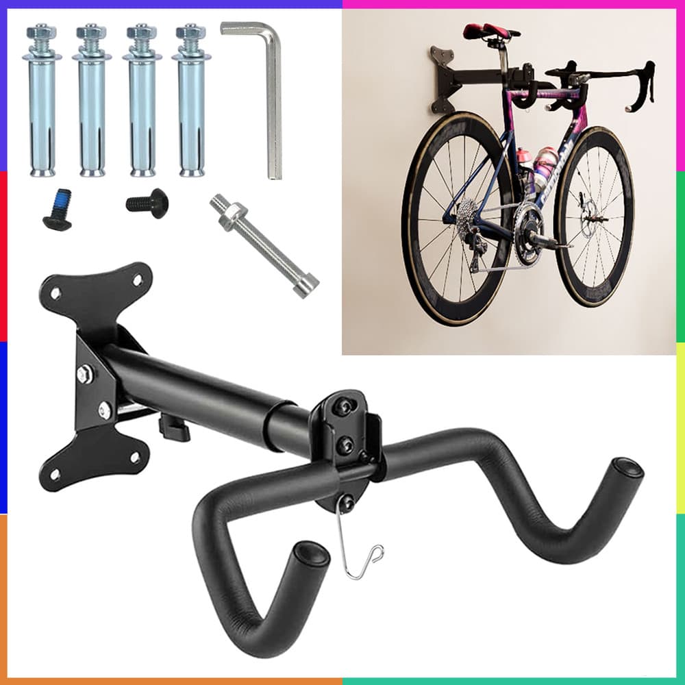 Suporte de bicicleta montado na parede - ajustável para bicicleta, Suporte de gancho de metal para bicicletas de estrada