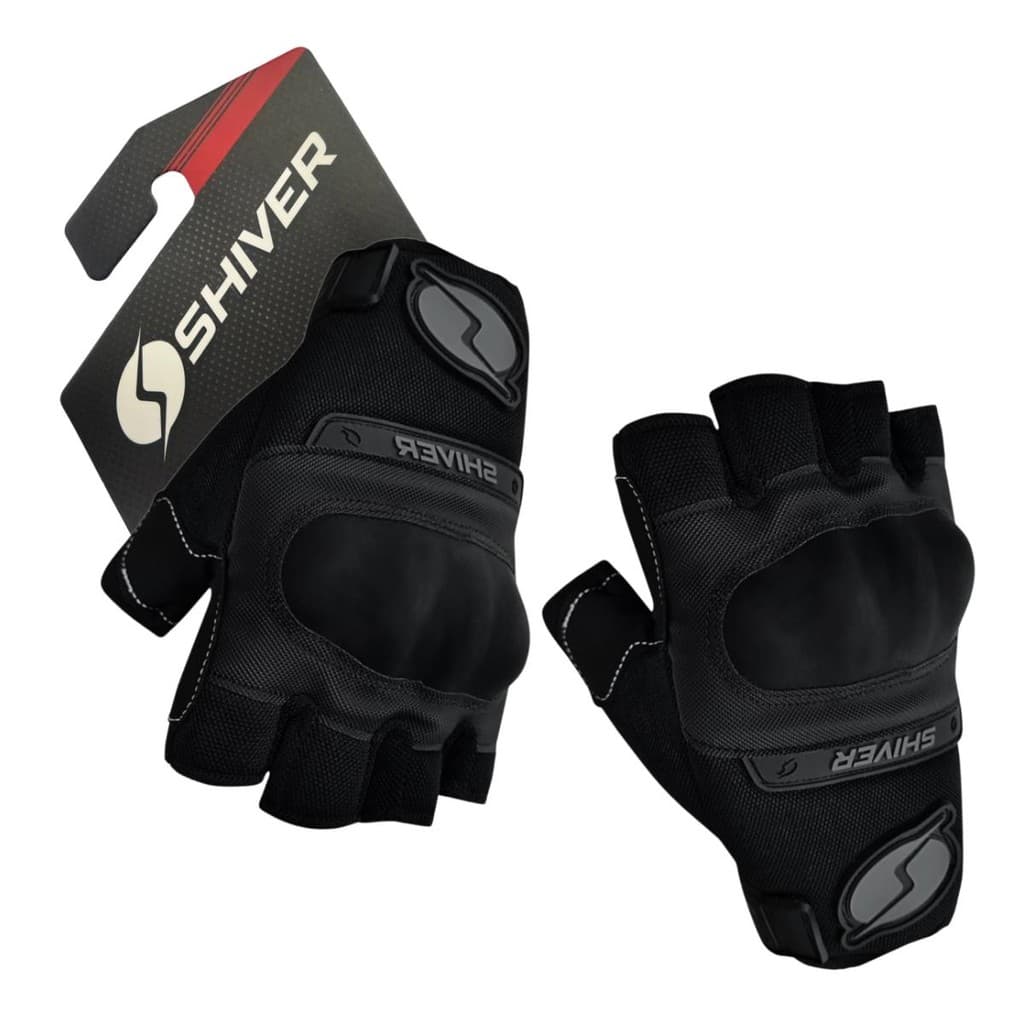 Luva Shiver Dart Motoqueiro Moto Motoboy Meio Dedo Proteção