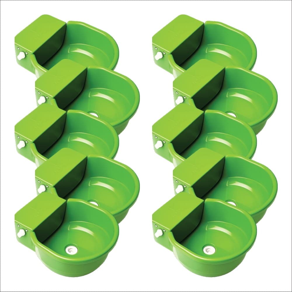 Bebedouro Cocho Pet Com Bóia Verde 7 Litros - 10 unidades