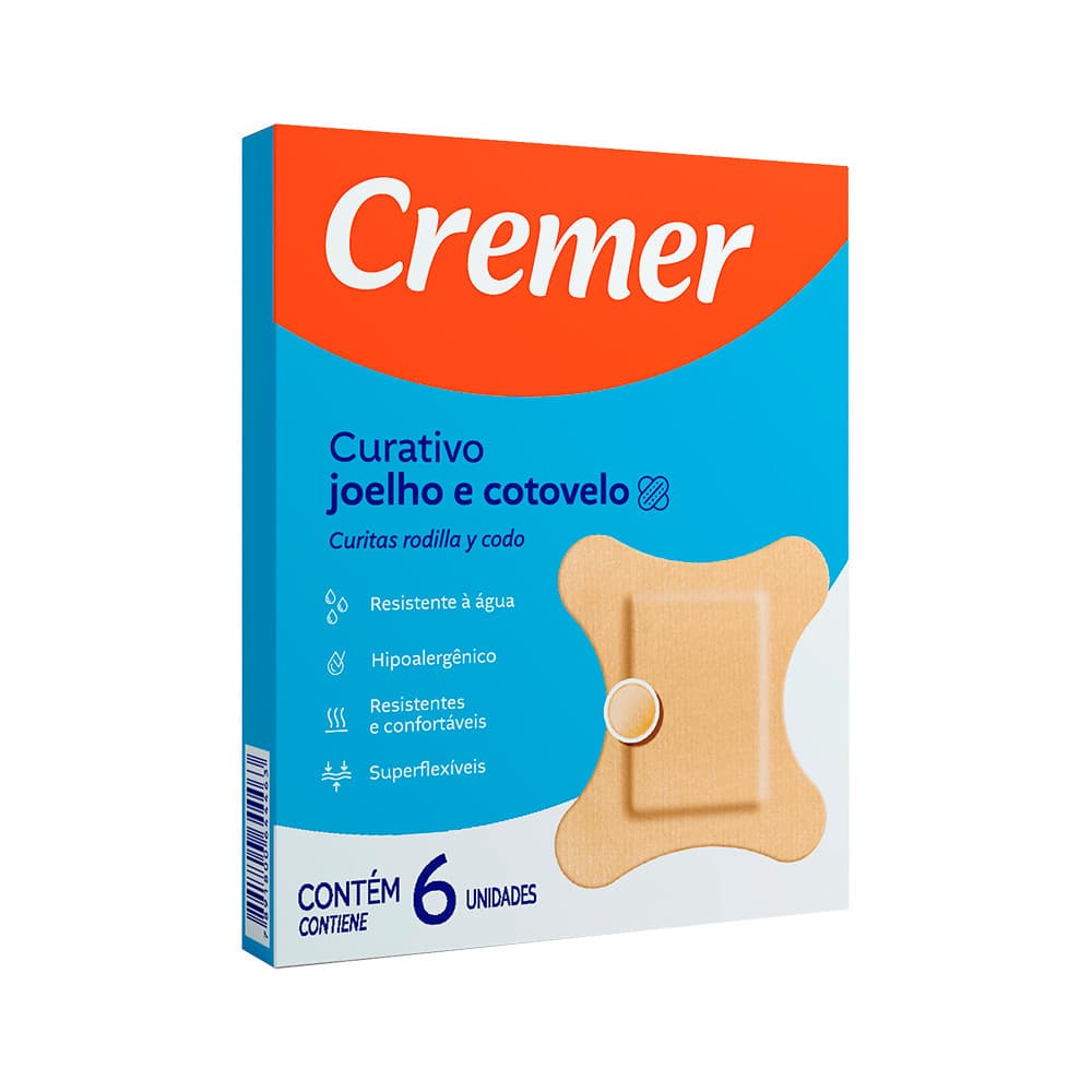Curativo Joelhos e Cotovelos 6 Unidades Cremer
