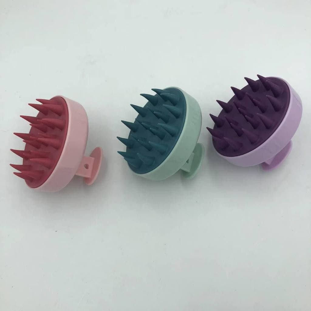 Massagem Do Couro Cabeludo Da Escova Champô Silicone Para Shampoo E Fundamentos Dos Cuidados Capilares Banho