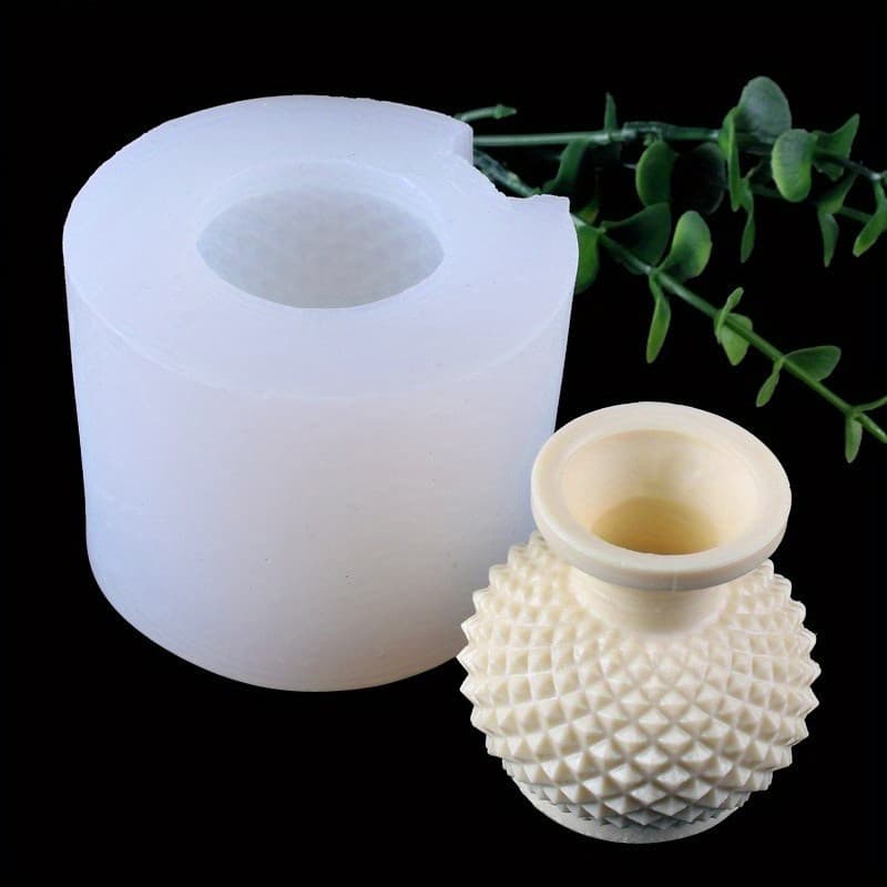 Molde de Silicone em Forma de Vaso, DIY Artesanato, Molde para Ornamento e Decoração